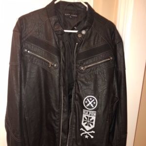 Affliction "NWT" Black Premium XL M. Cycle Jacket
